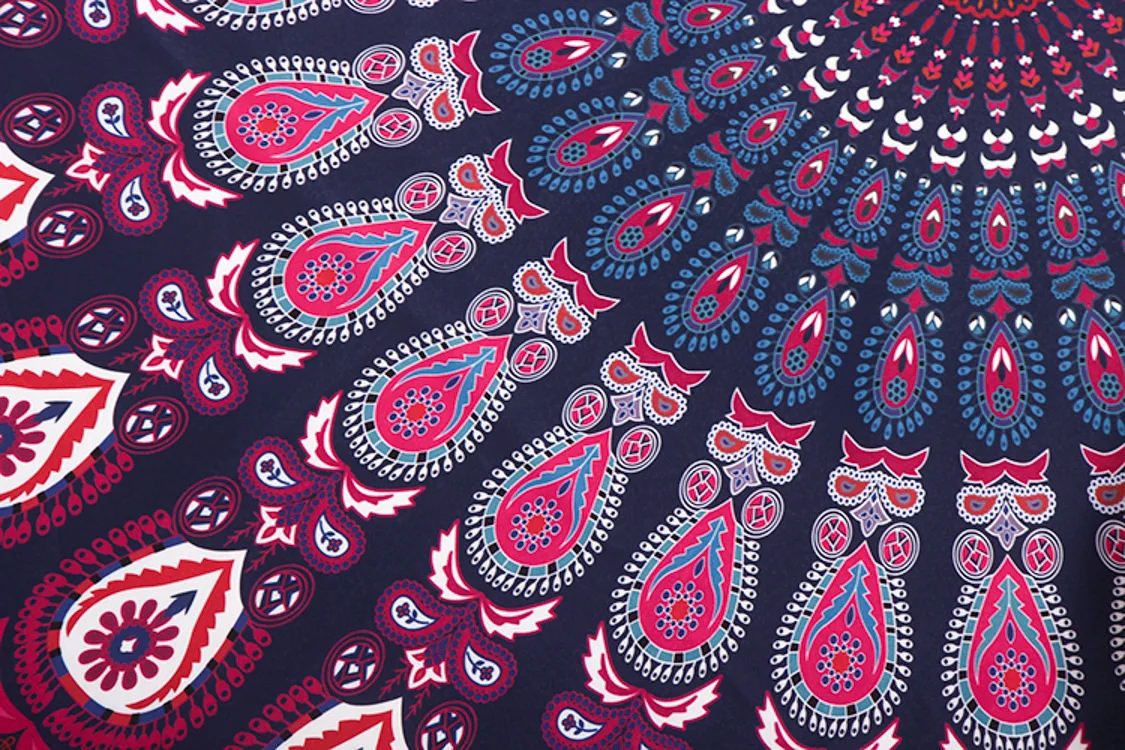 Винтажное фиолетовое индийское Мандала Тотем круглое пляжное полотенце 150 см Большое пляжное полотенце s напольный коврик круглое одеяло праздничное вынос