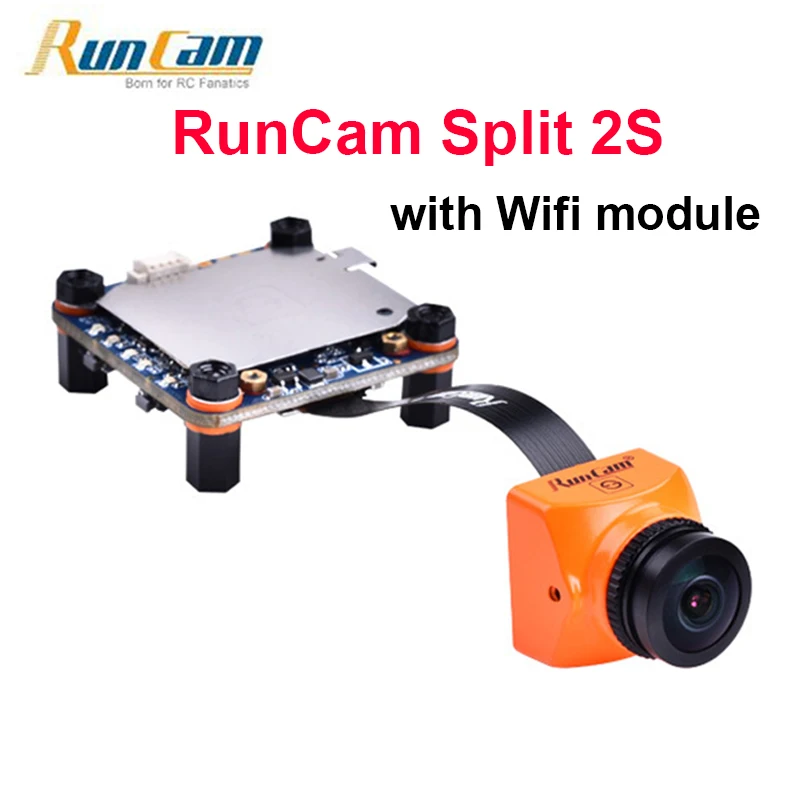 

RunCam Split mini 2 / Split 2S FPV WiFi Camera 2 MP1080P/60fps HD recording plus WDR NTSC/PAL Switchable for RC Racing Drone