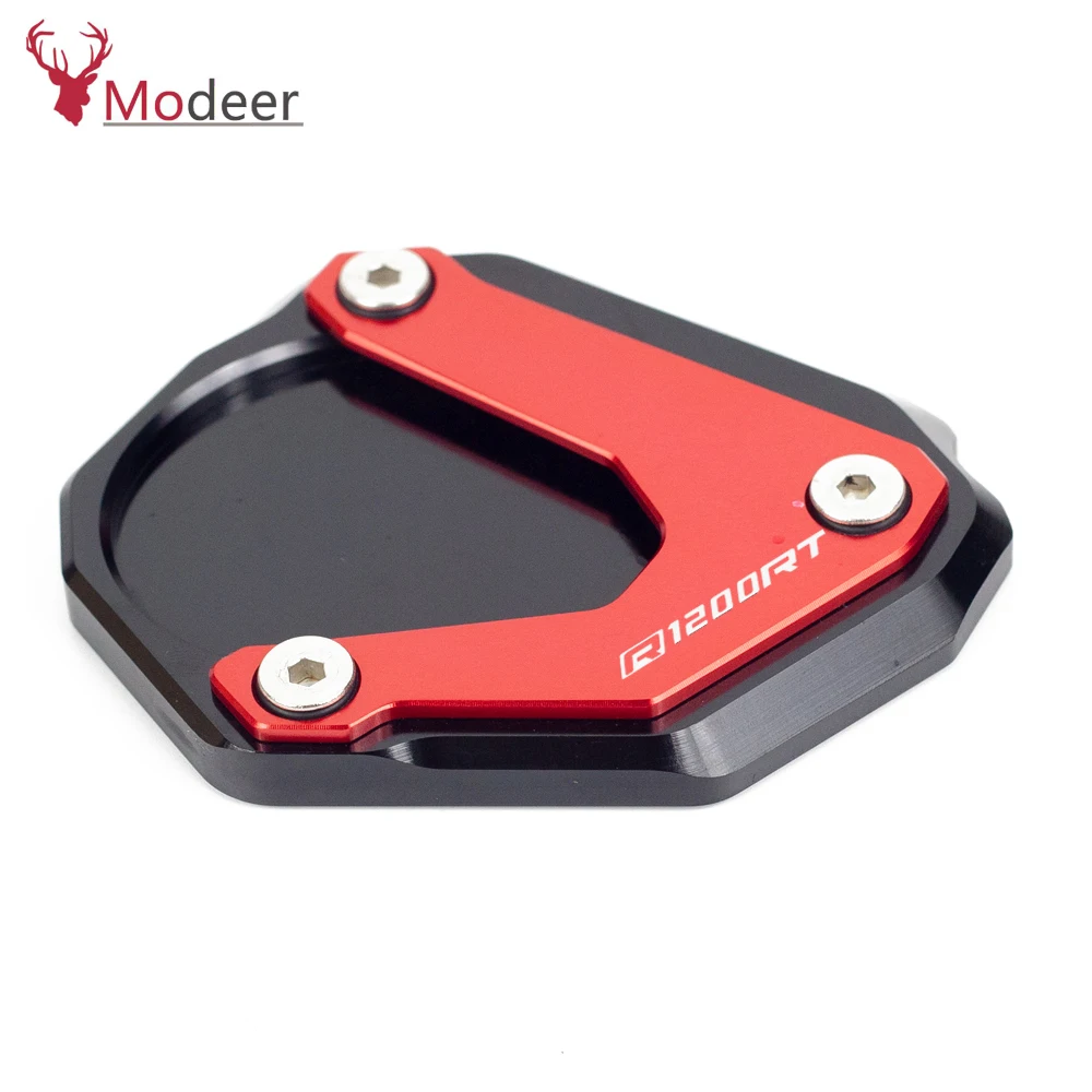 Motorcycle CNC Kickstand Foot Side Stand Extension Pad Support Plate Enlarge Stand For BMW R1200RT R1200 RT R 1200RT 2004-2018 (4)