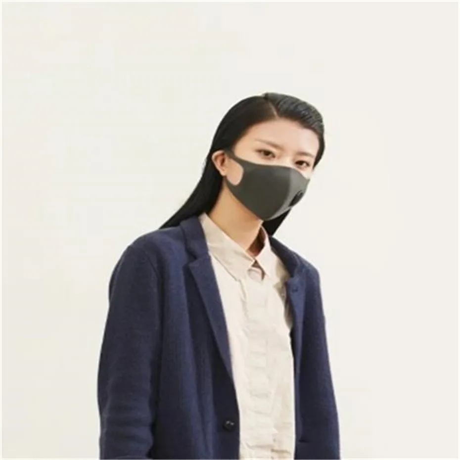 Фильтр Xiaomi Mijia Smartmi для взрослых, черная маска 97% PM 2,5 с вентиляционным клапаном, маска для лица - Цвет: Mask
