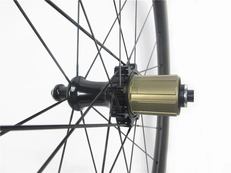 Excellent Factory price 38mm 25mm 700C full carbon wheelsets for road bicycle 20H 24H Matte finish clincher rims with Sapim spokes 6