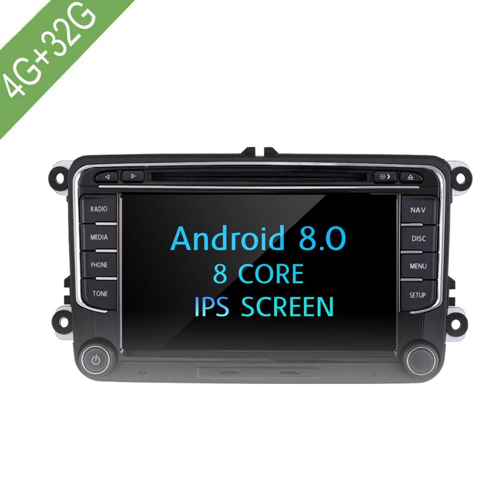 Android 8.0 Car Multimedia player 4G/32G Car DVD For VW/Volkswagen/Golf/Polo/Tiguan/Passat/Jetta /CC/SEAT/leon/Skoda Radio 7