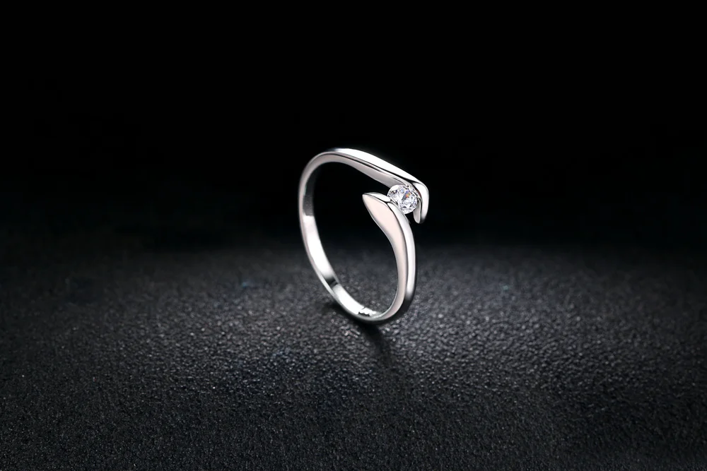 Обручальное/обручальное кольцо с кубическим цирконием AAA цвета розового золота/серебряные кольца для женщин модные ювелирные изделия для женщин DWR198