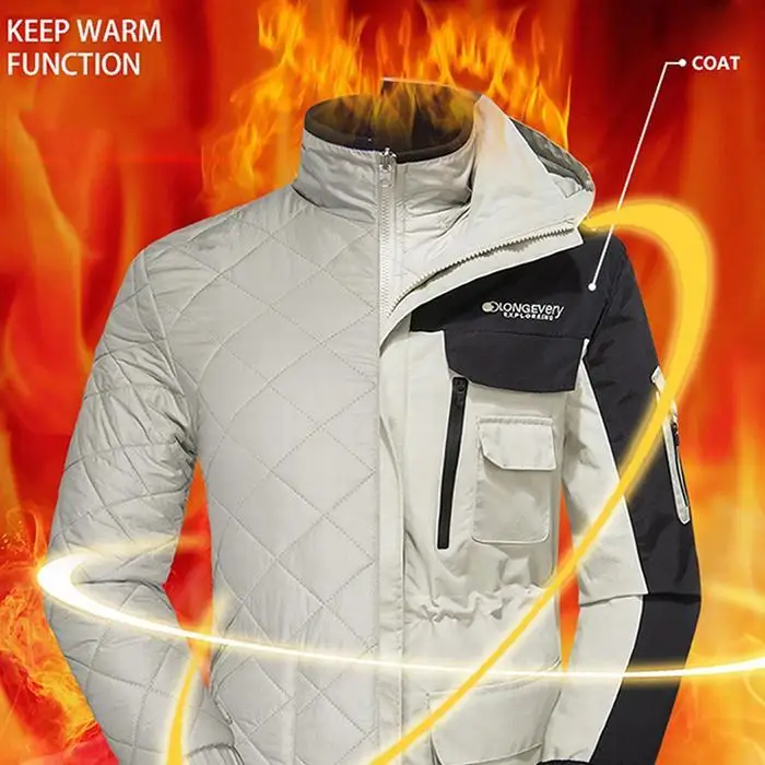 Женская Повседневная Зимняя Теплая Лыжная куртка с капюшоном, осенняя спортивная куртка на молнии с подкладкой из кусков