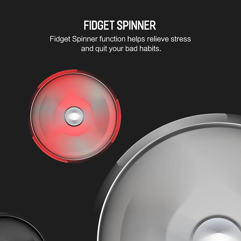 Fidget Spinner Ring Holder, ROCK High Speed Finger Spinner Ring Light Mobile Phone Holder 360 Degree For iPhone X Samsung