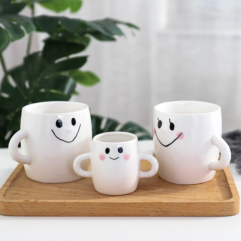 3pcs Of Set Family Of Three Parent Child Cup Couples Pair Creative