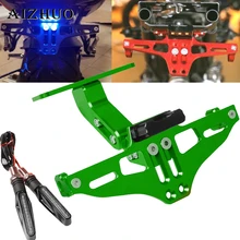 Универсальный держатель номерного знака мотоцикла светодиодный держатель Номера для honda cb650f grom msx125 gsr 600 xmax 400 bmw s1000r mt 07