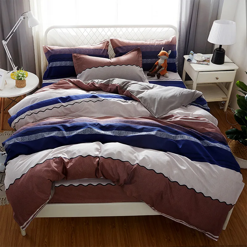 لطيف الحيوان كيتي القط نمط غطاء لحاف 3/4 pcs طقم سرير الكبار الاطفال الطفل لينة أغطية سرير واحد كامل الملكة الملك حجم 150x200