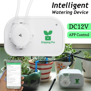

Mobile Phone Control Intelligent Automatic Watering Controller device Succulents plant Drip Irrigation Water Pump Timer System