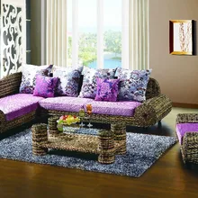 Патио мебель дизайн уличный диван из ротанга чайный столик плетеная мягкой сад