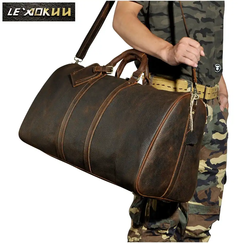 mens designer duffle