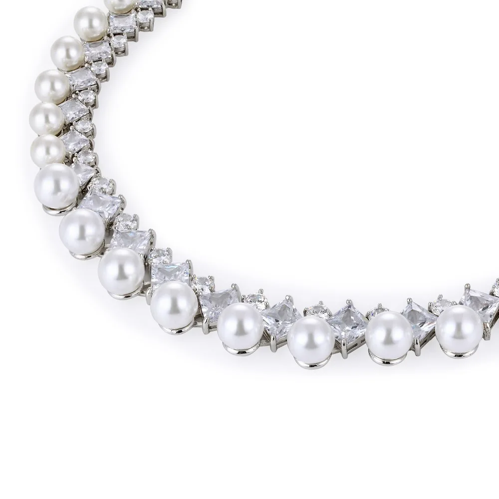 Комплект из колье и серёг с жемчугом|Ювелирные наборы| |