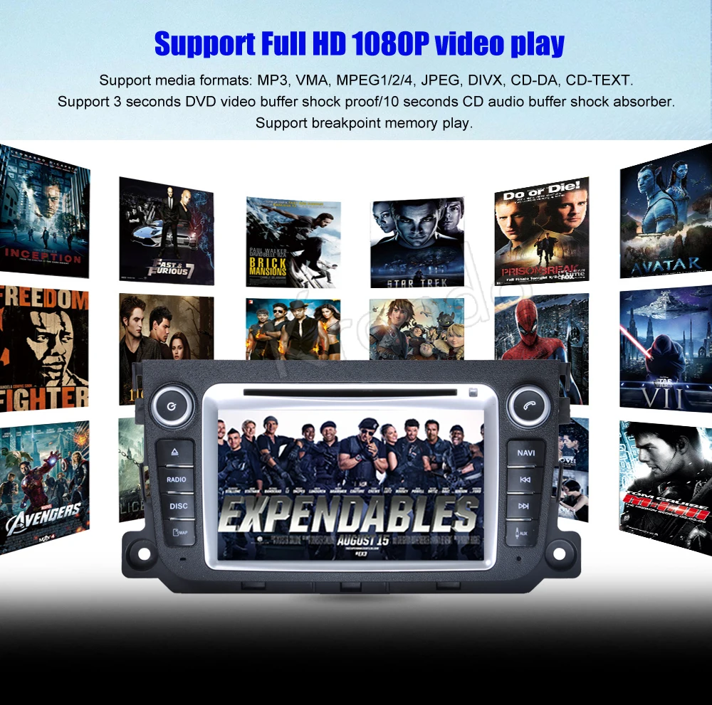 Sale Krando Android 9.0 car radio for benz smart fortwo 2010 2011 2012 2013 2014 car multimedia android dvd gps navigation system 5