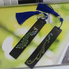 Ebony ручной раскрашенные Закладка для книг студенческие канцелярские товары бизнес подарки творческие кисточкой ремесла