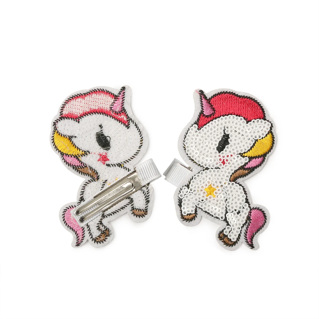 XIMA 15pcs/lot Cute Colorful Unicorn Sequin Hair Clip for ...