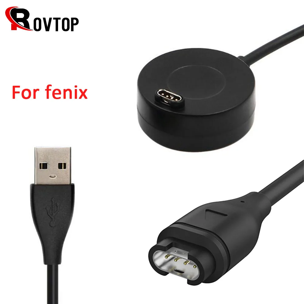 Rovtop 1 м USB зарядный кабель для Garmin Fenix 5 5S 5X Быстрая зарядка линия передачи данных