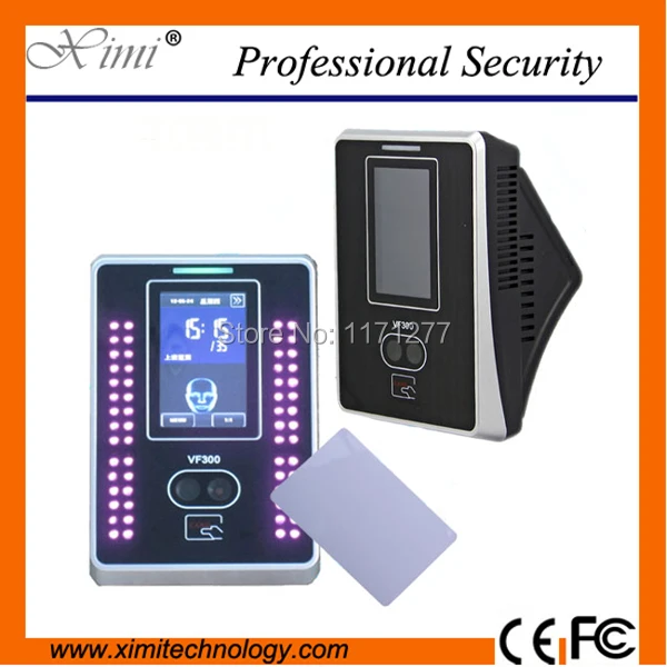 Free shipping VF300 touch screen time clock free sdk 13.56mhz mi-fare card reader TCP/IP face attendance system | Безопасность и