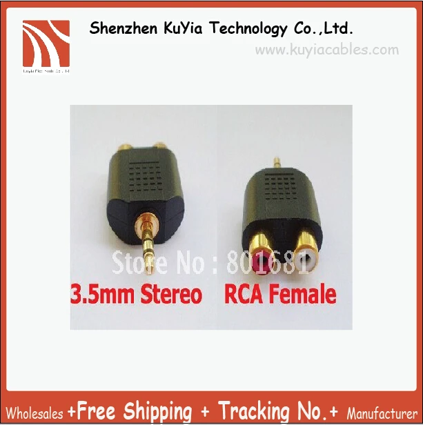 

Gold-plated 3.5mm Male Stereo to 2 Dual RCA Female Y Splitter Audio Adapter Converter