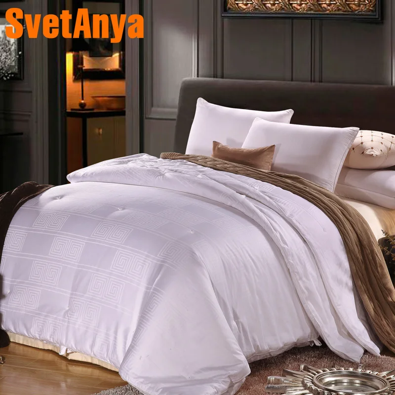 

Svetanya 100% Natural Mulberry Silk Comforter Soft Throws Blanket White Quilt Plaids Bedding Filler Any-Size Any-Weight
