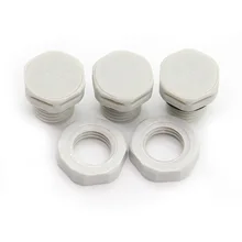 Белый цвет с высоким воздушным потоком пластиковая фиксирующая гайка дышащая M12* 1,5 Защитная вентиляционная