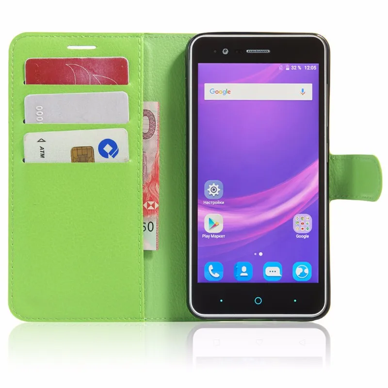 For ZTE A510 Case Luxury PU Leather Back Cover Case For ZTE Blade A510 A 510 Case Flip Protective Phone Bag Skin With Slots (16)