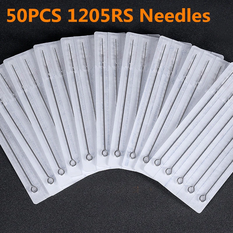 

50PCS Professional Tattoo Needles 5RS Round Shaders Sterilize Tattoo Needles Medical Stainless Steel Material