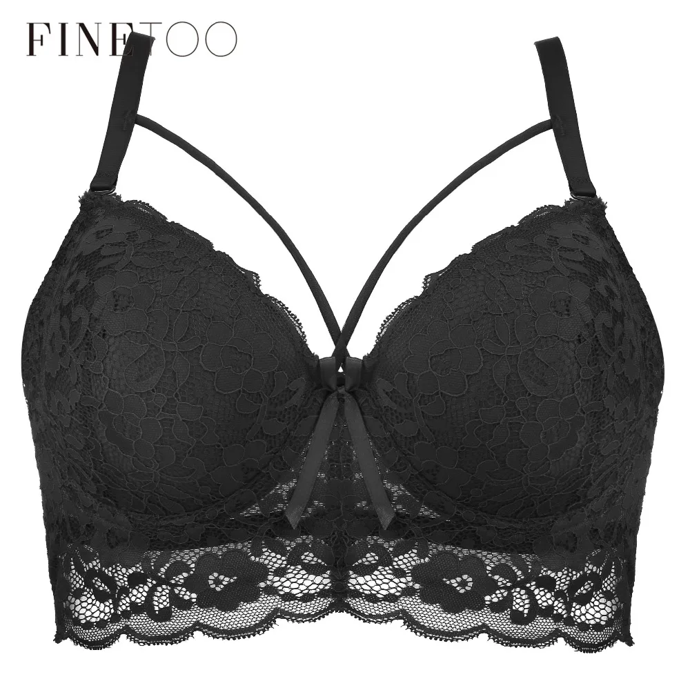  C D Cup Plus Size Bra For Women Sexy Lace Bra Ultra-thin Underwear Fashion Strappy Brassiere Female