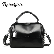 Высокое качество масло воск Бостон сумки Новые Модные Простые Повседневное личности темперамент Сумка