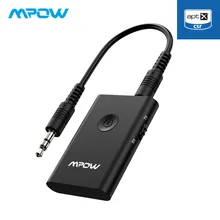 Mpow Bluetooth приемник передатчик 2-в-1 Беспроводной 3,5 мм Aux APTX Беспроводной адаптер передатчик для ТВ/дома/PC/автомобиль/наушники