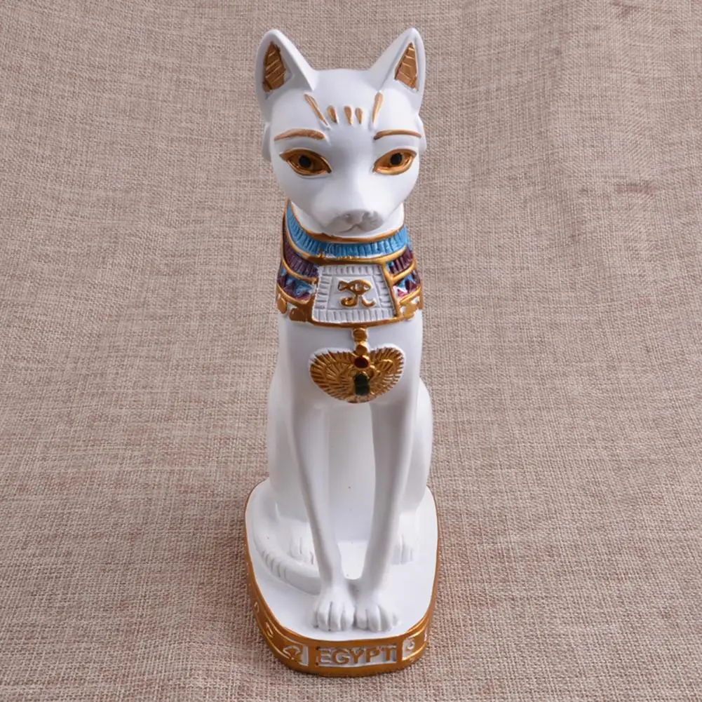 Latest Egyptian Cat Statue Figurine Decoration Vintage Cat Goddess Bastet Statue Garden House High Quality