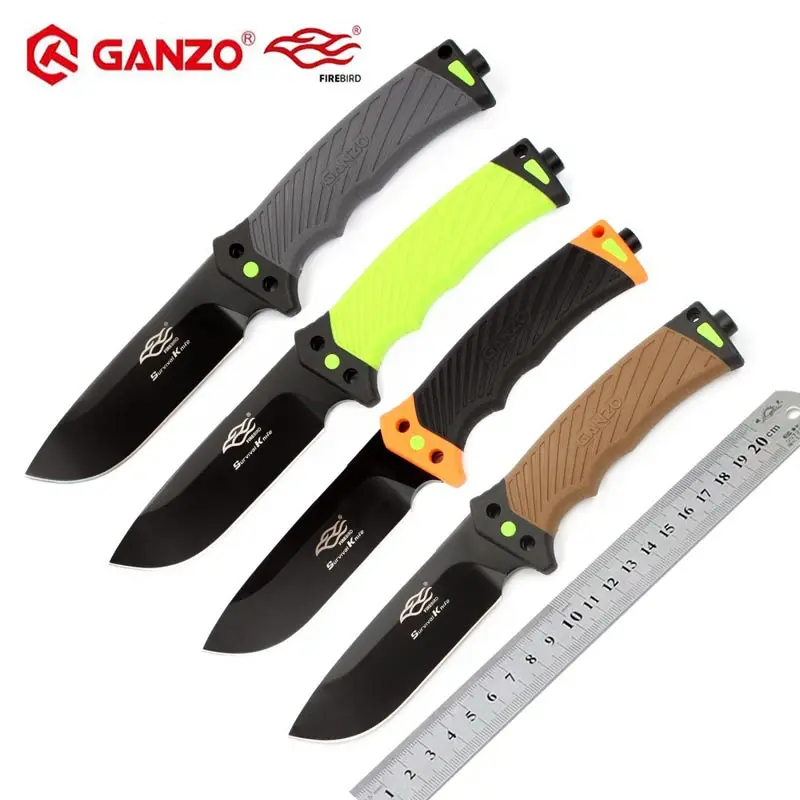 Дешевый Жар птица Ganzo F803 8cr13mov лезвие ABS Ручка фиксированным лезвием Ножи выживания Ножи кемпинг инструмент охотничий Ножи Тактический Открытый инст...
