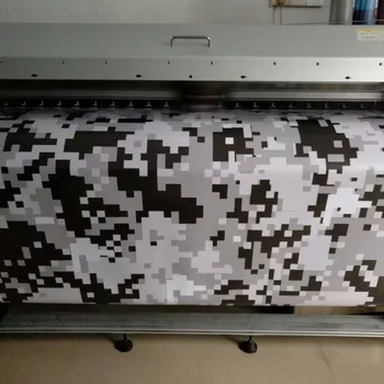 

white digital Camo Car Wrap Film winter Camouflage ubran digital tiger Truck & boat Wrapping covering foil 1.52x10m/Roll