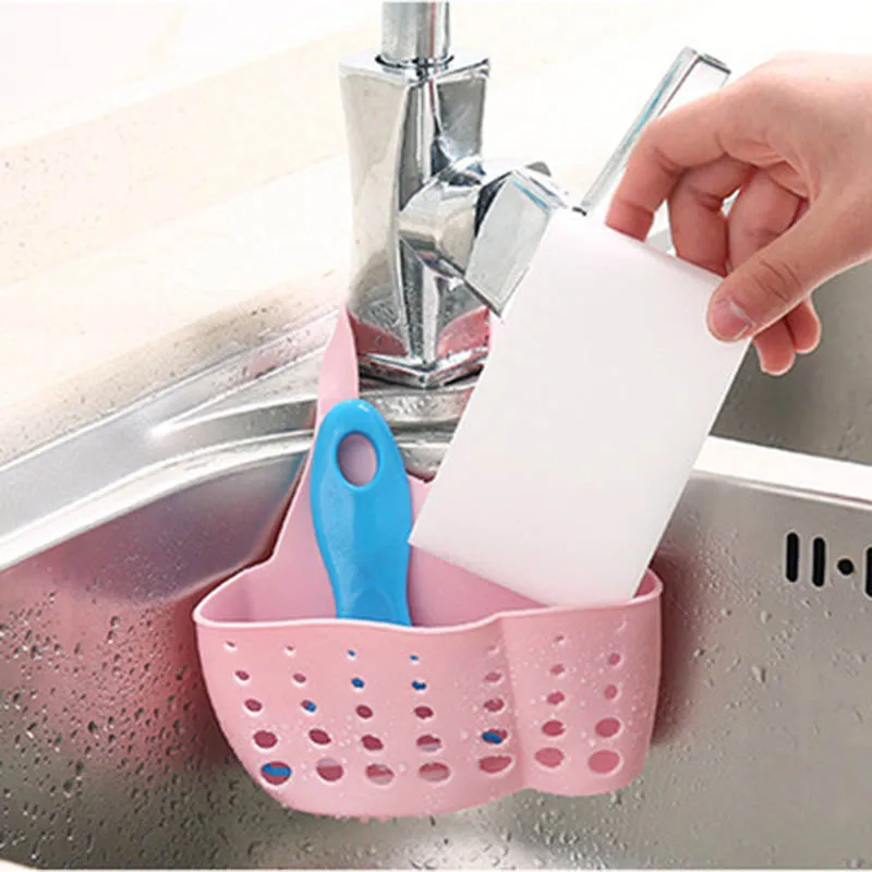 

Kitchen Portable Hanging Drain shelf Basket Drain Bag Dish Rack Bath Storage Rack Gadget Tools Sink Holder For kitchen X