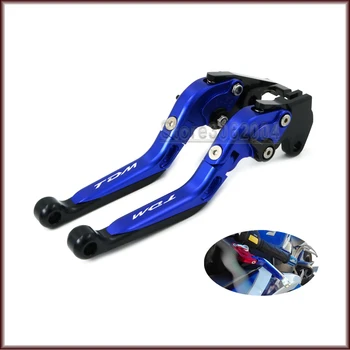 

For YAMAHA TDM 900 TDM900 2002-2004 2003 Motorcycle Accessories Folding Extendable Adjustable Brakes Clutch Lever LOGO TDM CNC