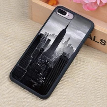 New York Urban construction Style Printed Soft Rubber Phone Cases For iPhone 6 6S Plus 7 7 Plus 5 5S 5C SE 4 4S Back Cover Shell
