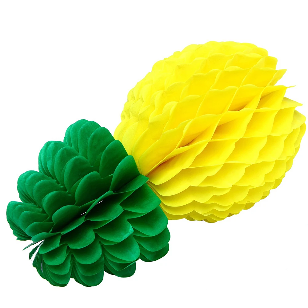 

Tropical Pineapple Paper Honeycomb Ball Lantern Home Garden Hawaiian Party Decoration Shower Favor Handmade Fruit Craft Supplies
