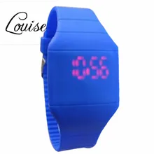 Louise Children’s Classical LED Fashion Colorful Fashion The Jelly Ultra-Thin Silicone Sport Wrist Watch Freeshipping&Wholesale