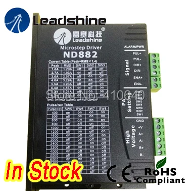

Free shipping! Leadshine ND882 Stepper Drive 90VDC 1.8 to 2A output curret lower noise and higher performance 3 pieces per lot