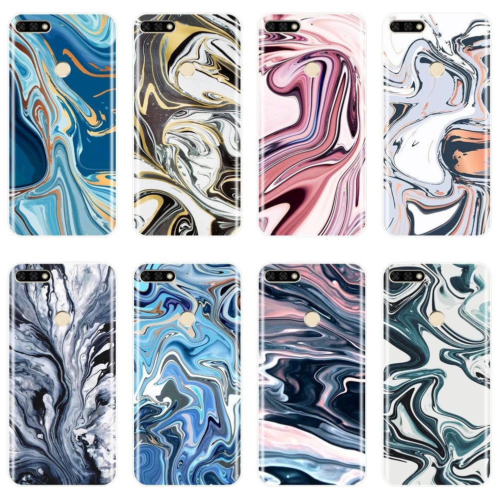 

Marble Stone Silicone Phone Case For Huawei Honor 7 8 9 10 Lite Soft Back Cover For Huawei Honor 7 7S 7X 7A 7C Pro 10 9 8 8X MAX