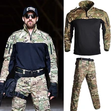 Армии США длинная мужская куртка в военном стиле костюм лягушки с длинным рукавом Для мужчин костюмы Открытый Тактические Airsoft Спорт Охота Одежда