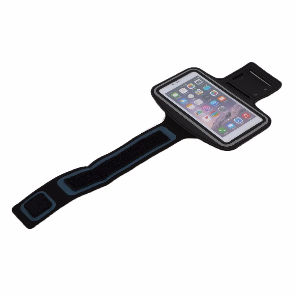 Goedkoop 1 stks Premium Running Jogging Sport GYM Armband Case Cover Houder voor iPhone 6 P Reflecterende strip neopreen materiaal drop verzending