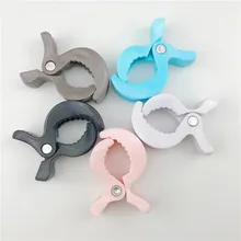 Clip de poussette pour bébé, 1 pièce, clip crocodile Portable, crochet, accessoires pour poussette