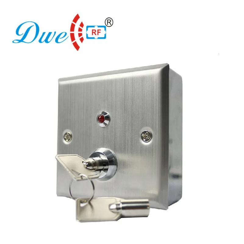 DWE CC RF кнопка выхода из нержавеющей стали с ключом и задней крышкой