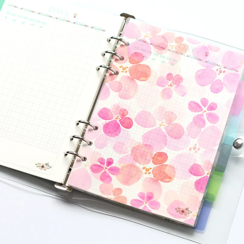 

Finely PP Dividers for Notebook Index Paper Core for Agenda Planner Notebooks and Journals Separator Page Office School Supplies
