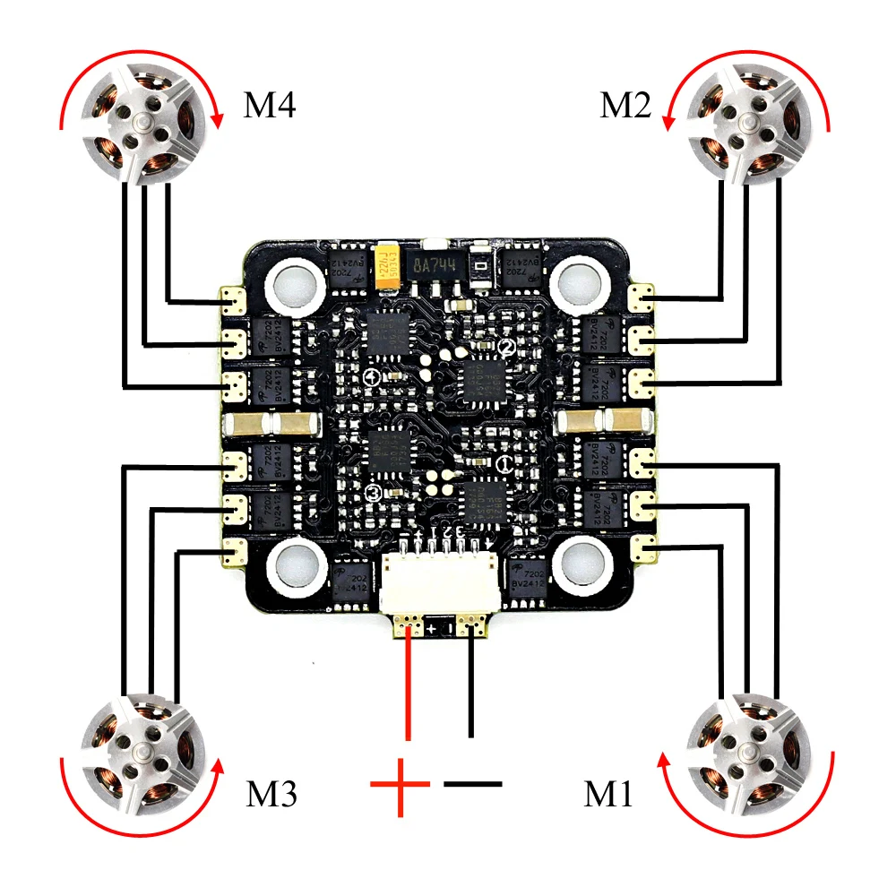 Talon F4 Mini Fly Tower F4 управление полетом Betaflight+ 20A BLHELI-S 4в1 ESC+ 40CH 200 мВт VTX для микродрона FPV