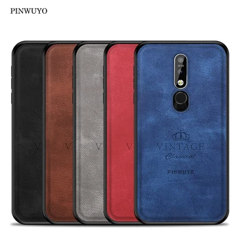 

For Nokia 7.1 Case Cover Vintage Case pu Leather PC Hard Cover Fitted Cases For Nokia 7.1 Protection Case For Nokia 7.1