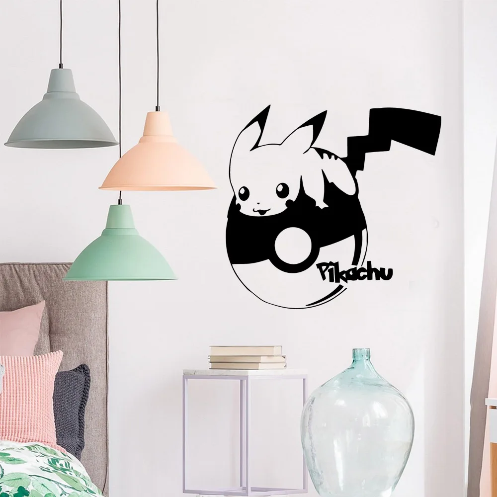 

Hot Pikachu Home Decoration Accessories Decor Living Room Bedroom Removable Decoration Accessories