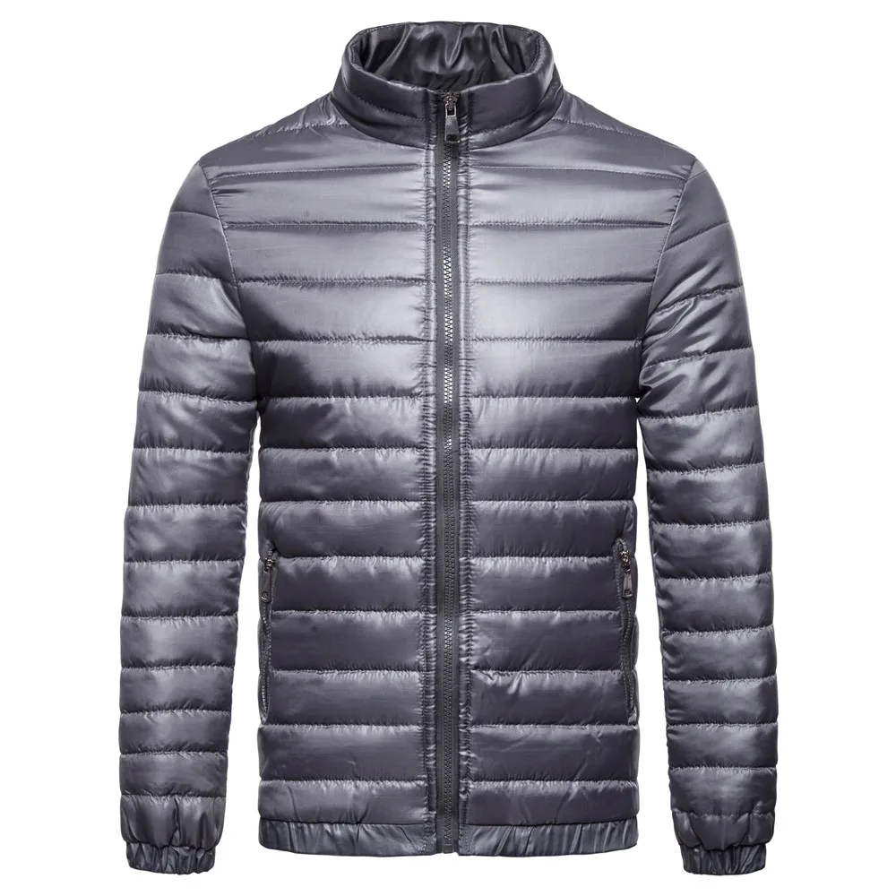 

Brang Men's Down Jacket Ultralight Down Jacket Men Stand Collar Winter Feather Windbreaker Lightweight Warm Thin Parka