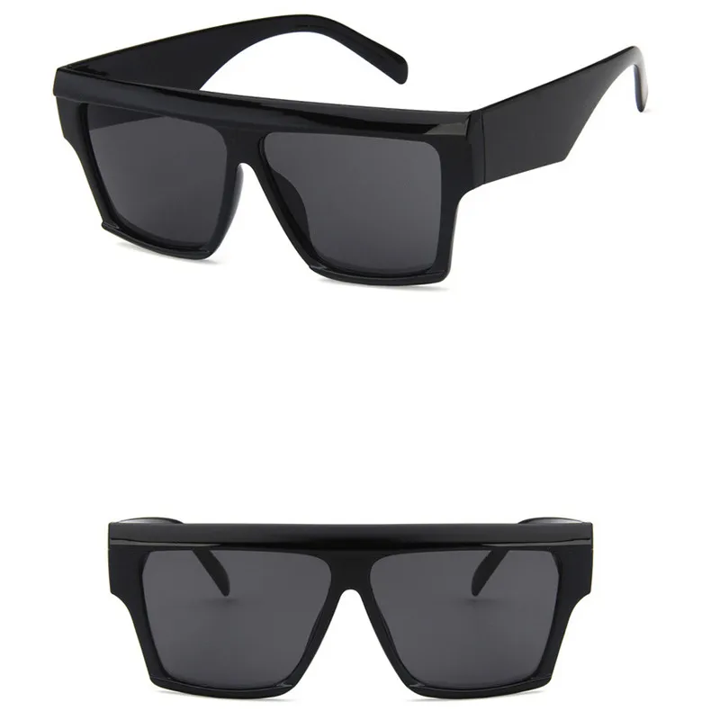 RBROVO, простые женские солнцезащитные очки с большой оправой, фирменный дизайн, солнцезащитные очки для женщин, уличные, для улицы, Oculos De Sol Feminino - Цвет линз: BlackGray