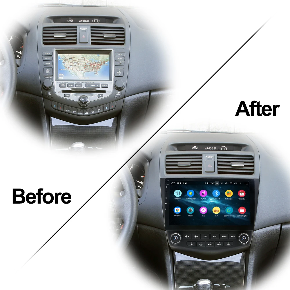 Best Owtosin Car Radio Multimedia Video Player Navigation GPS Android 9.0 For Honda Accord 2003-2007 Car 4GB RAM 32GB ROM DSP 2